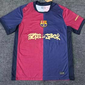 24 25 Barcelona player home jersey fans Gavi 19 Yamal football Peder short sleeve （40 styles)-1885  